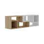 Hanah Home Soporte para TV Glis - Roble Zafiro y Blanco